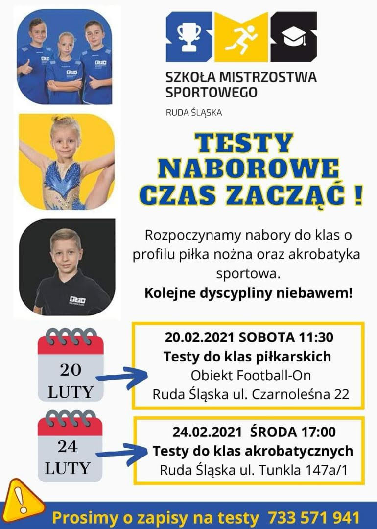 Rekrutacja w Szkole Mistrzostwa Sportowego rozpoczęta